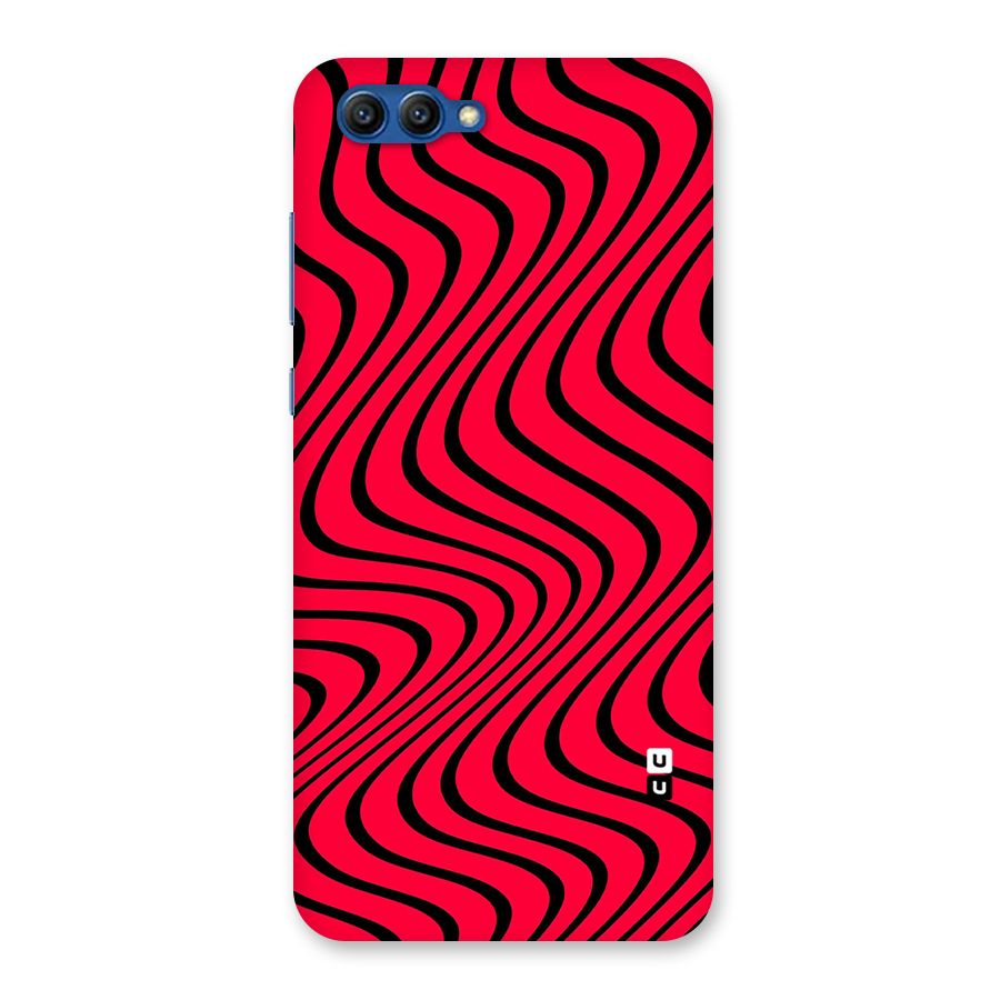 Waves Pattern Print Back Case for Honor View 10