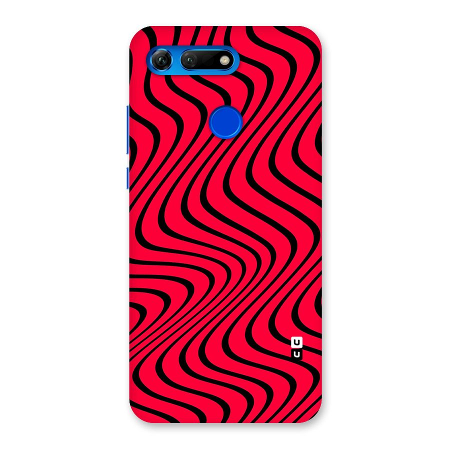 Waves Pattern Print Back Case for Honor View 20