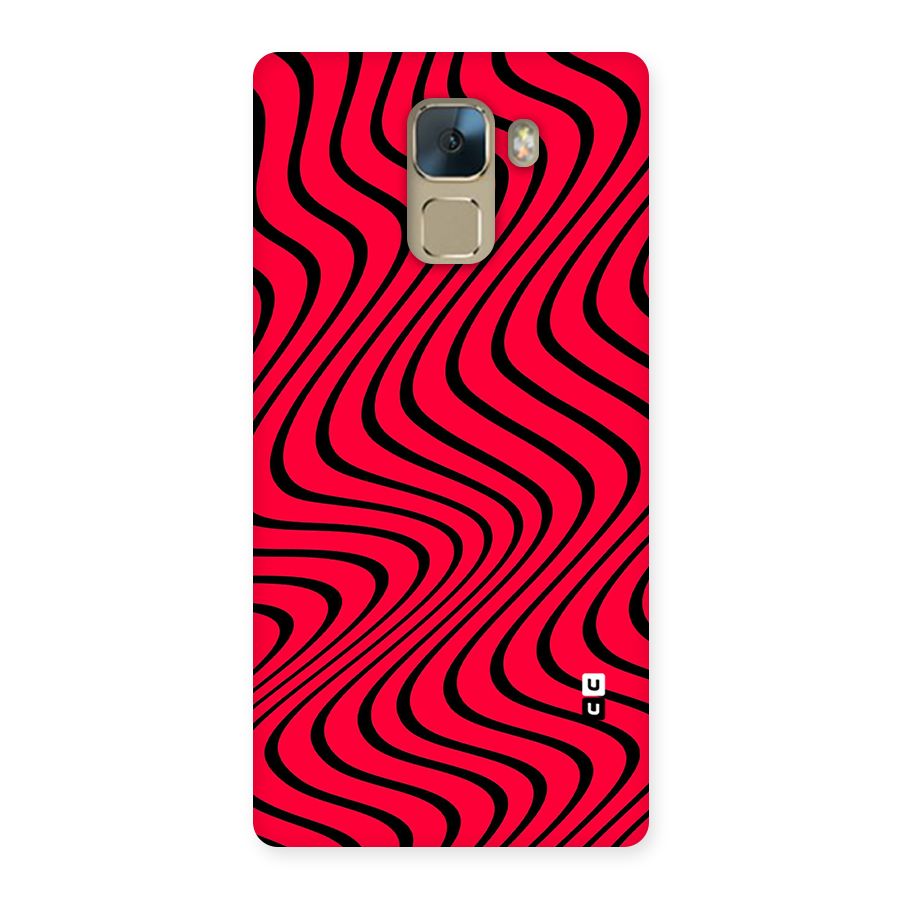 Waves Pattern Print Back Case for Huawei Honor 7