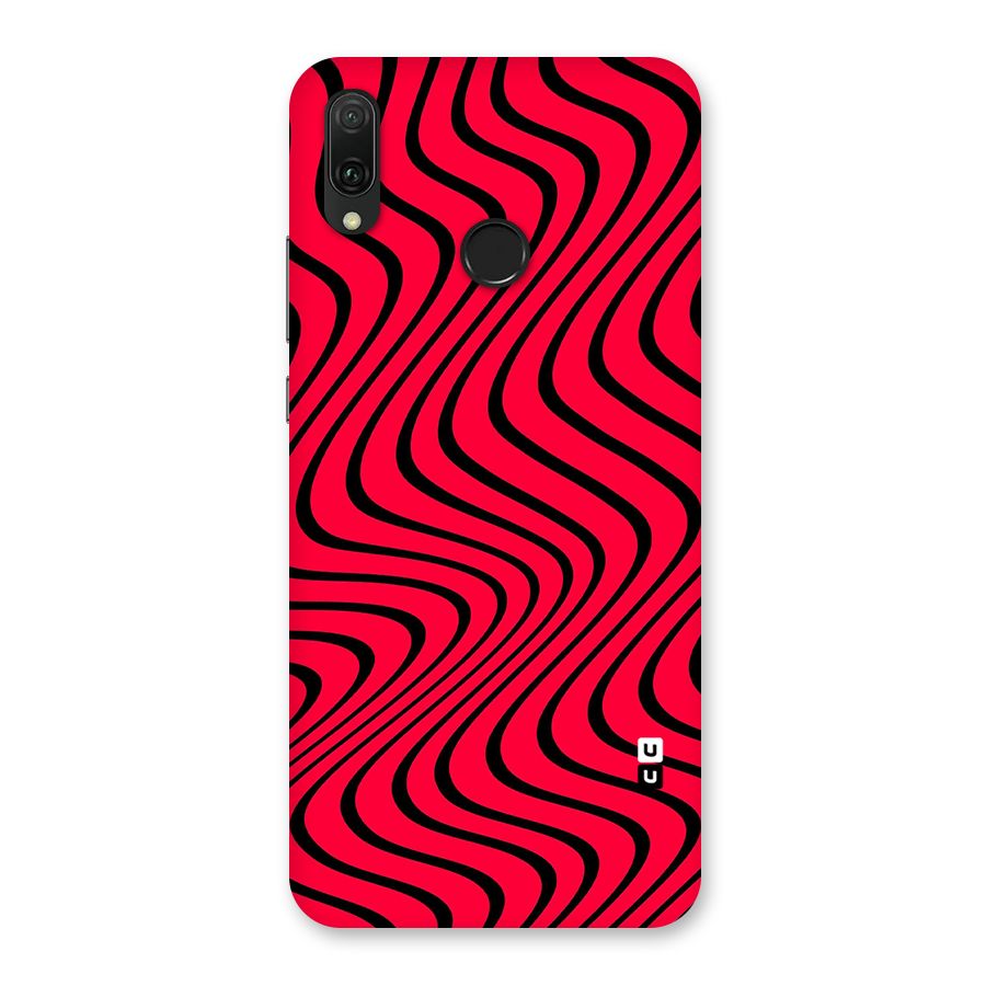 Waves Pattern Print Back Case for Huawei Y9 (2019)