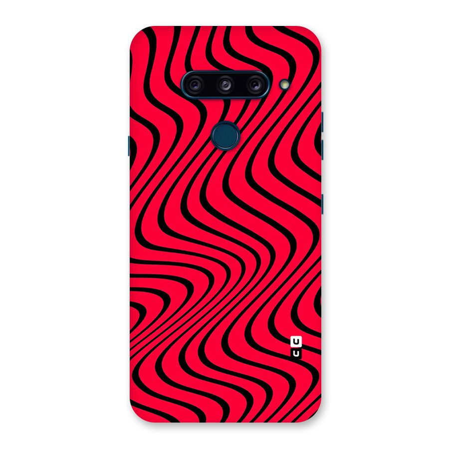 Waves Pattern Print Back Case for LG  V40 ThinQ