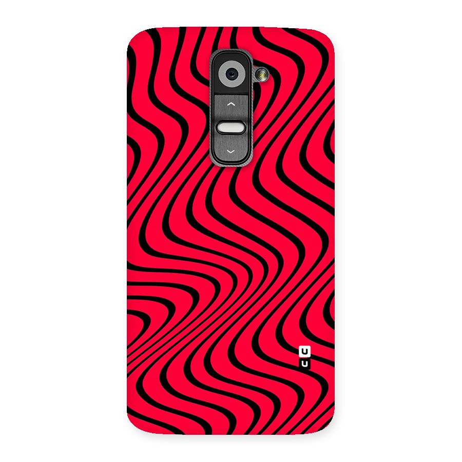 Waves Pattern Print Back Case for LG G2