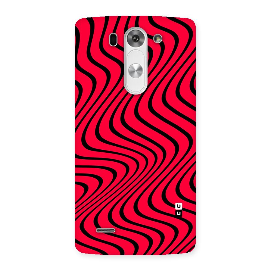 Waves Pattern Print Back Case for LG G3 Mini