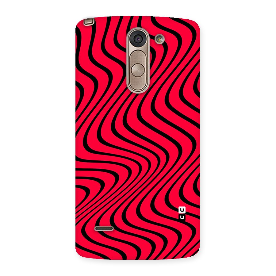 Waves Pattern Print Back Case for LG G3 Stylus