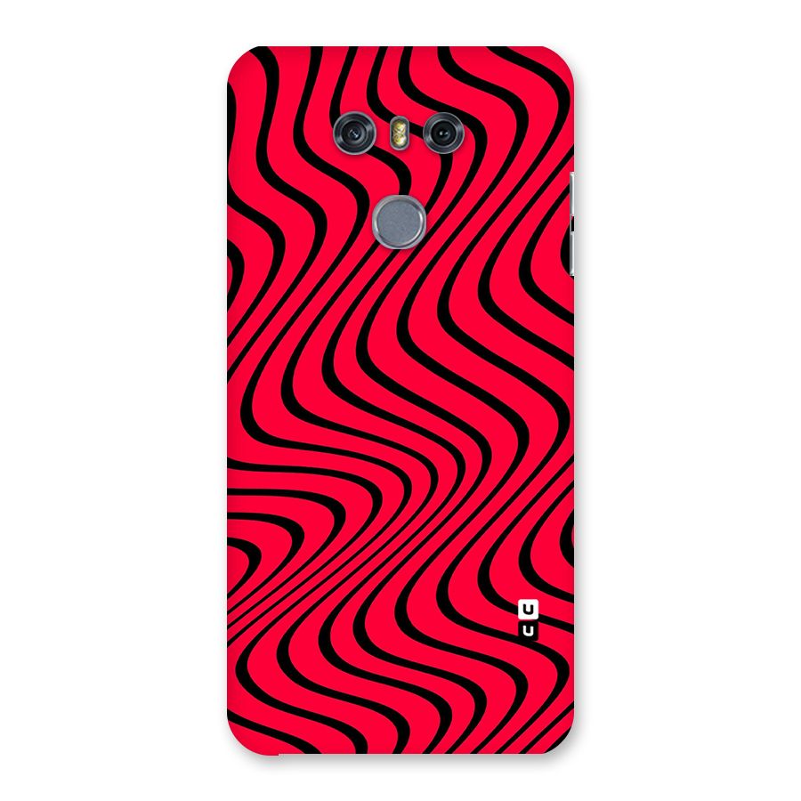 Waves Pattern Print Back Case for LG G6