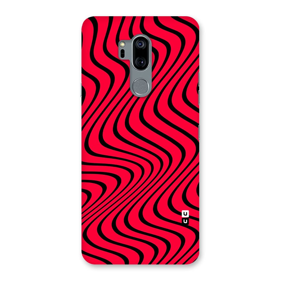 Waves Pattern Print Back Case for LG G7