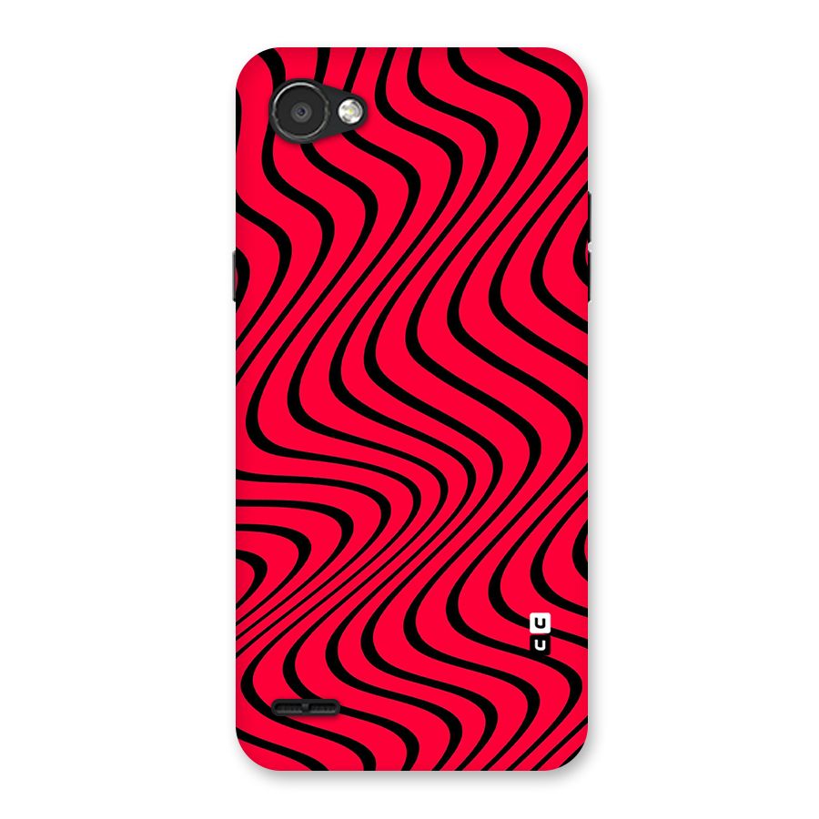 Waves Pattern Print Back Case for LG Q6