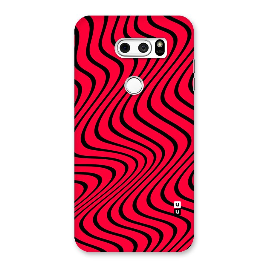 Waves Pattern Print Back Case for LG V30