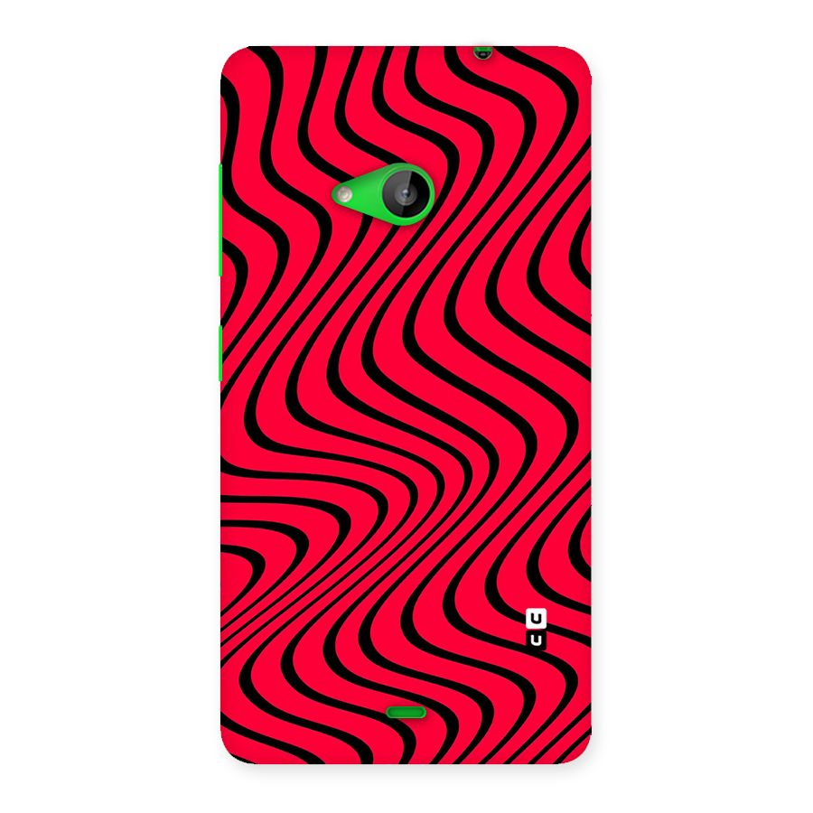 Waves Pattern Print Back Case for Lumia 535