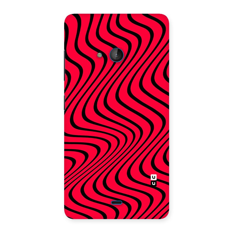 Waves Pattern Print Back Case for Lumia 540