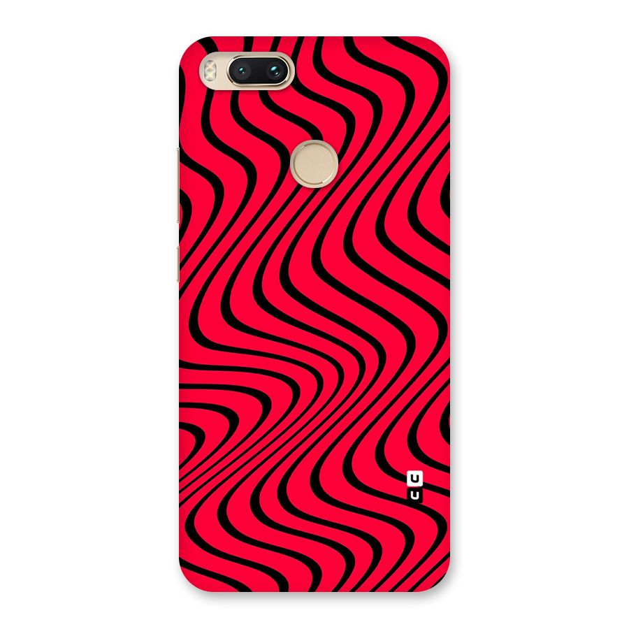 Waves Pattern Print Back Case for Mi A1