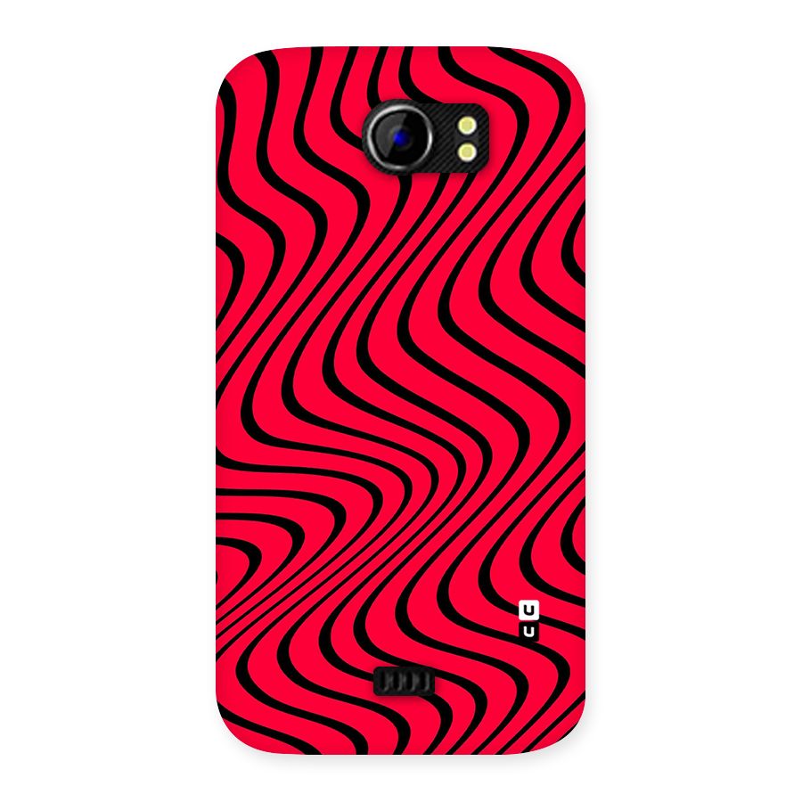 Waves Pattern Print Back Case for Micromax Canvas 2 A110
