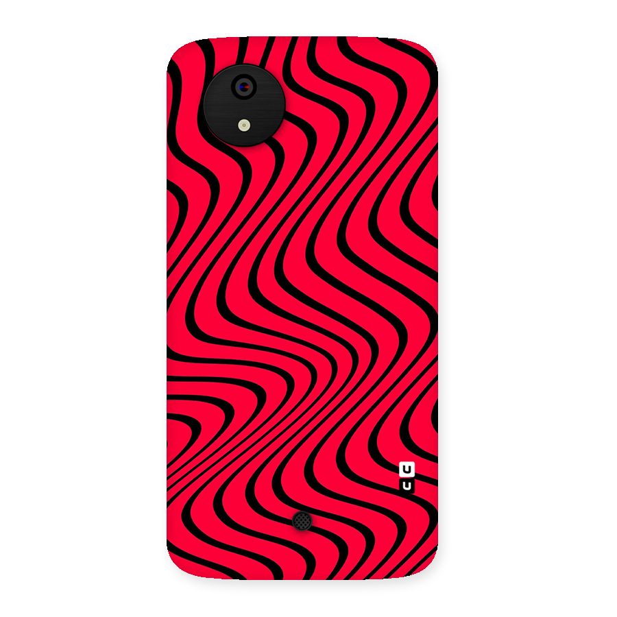 Waves Pattern Print Back Case for Micromax Canvas A1