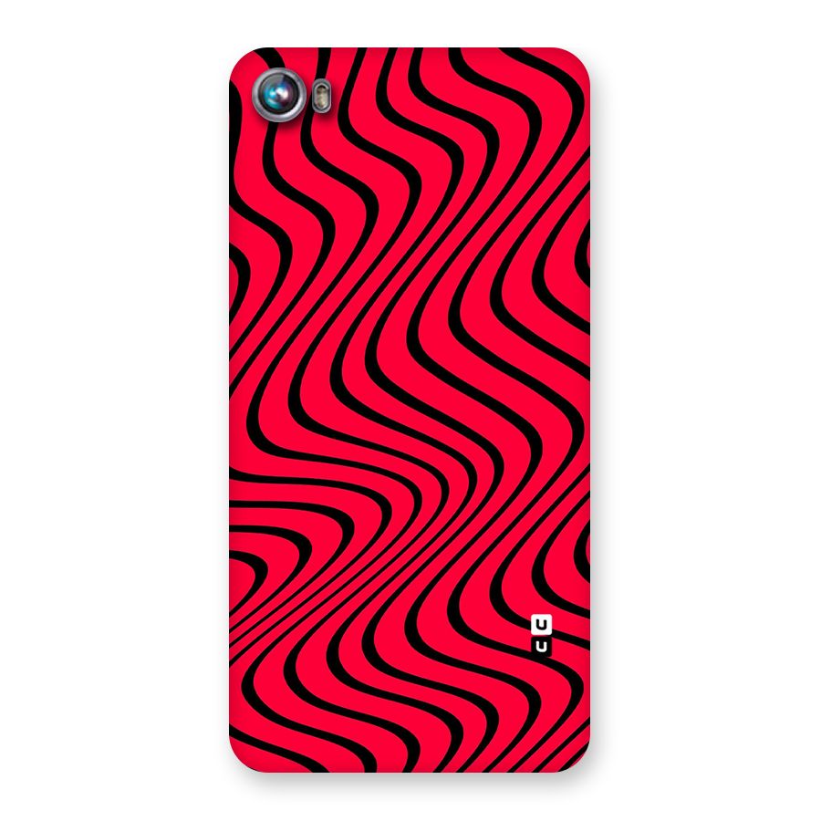 Waves Pattern Print Back Case for Micromax Canvas Fire 4 A107