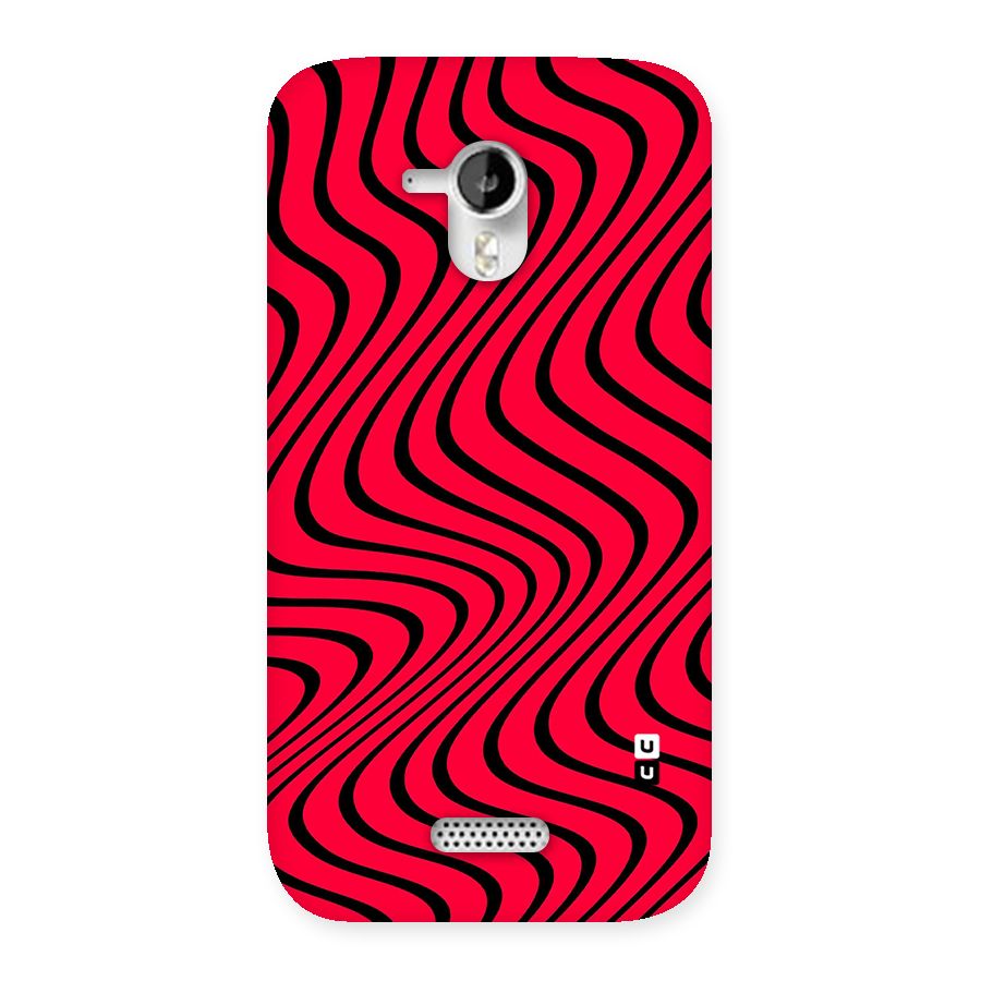 Waves Pattern Print Back Case for Micromax Canvas HD A116