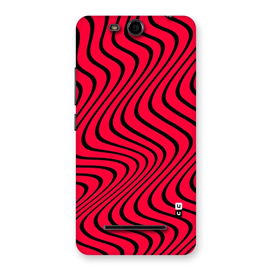 Waves Pattern Print Back Case for Micromax Canvas Juice 3 Q392