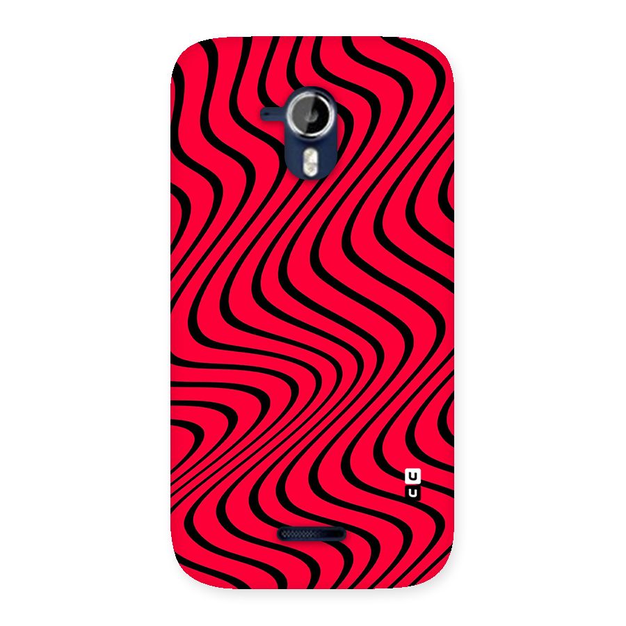 Waves Pattern Print Back Case for Micromax Canvas Magnus A117