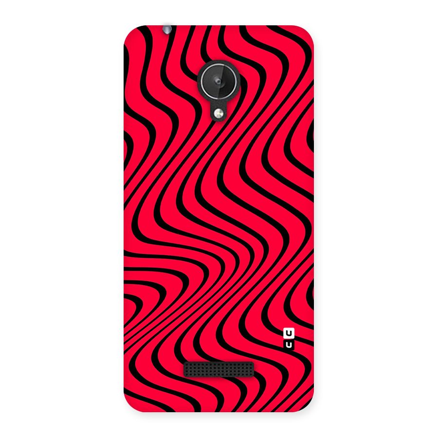 Waves Pattern Print Back Case for Micromax Canvas Spark Q380