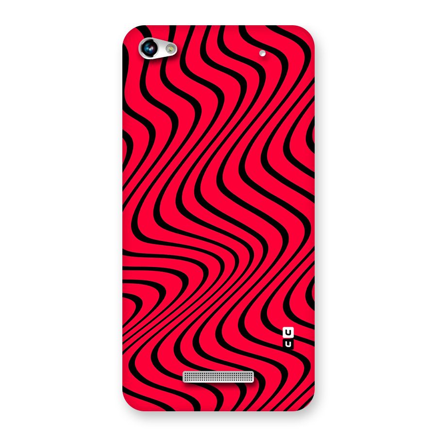 Waves Pattern Print Back Case for Micromax Hue 2