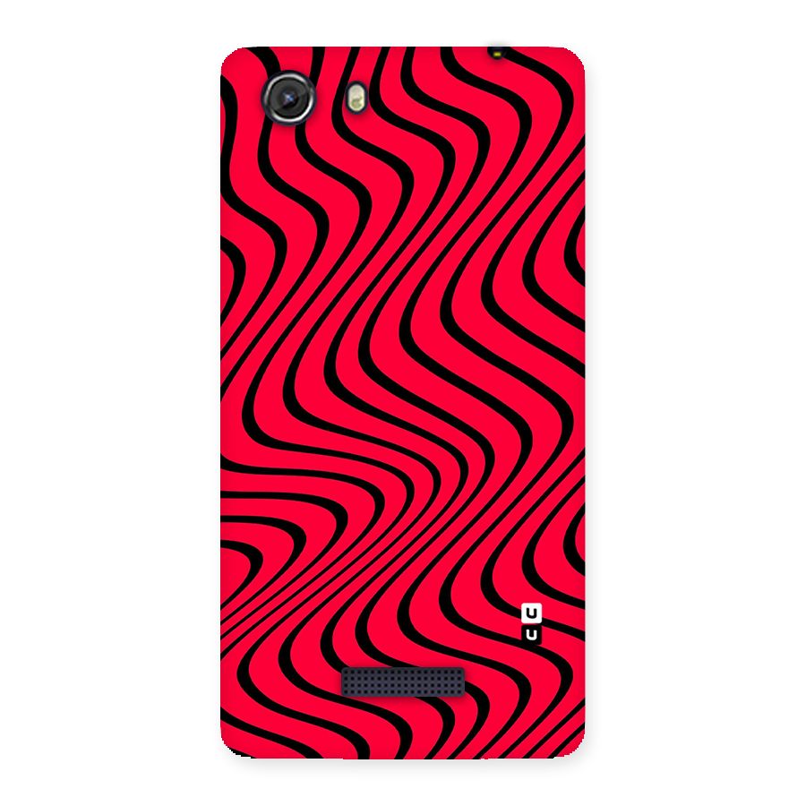 Waves Pattern Print Back Case for Micromax Unite 3