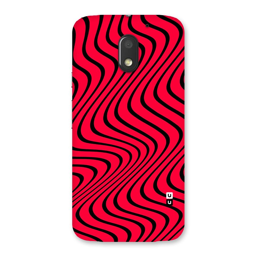 Waves Pattern Print Back Case for Moto E3 Power