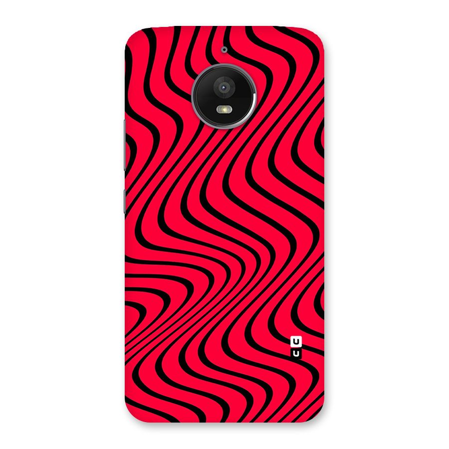 Waves Pattern Print Back Case for Moto E4 Plus