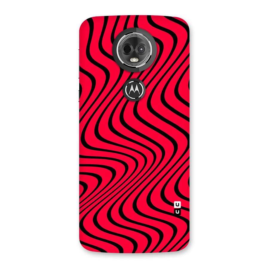 Waves Pattern Print Back Case for Moto E5 Plus