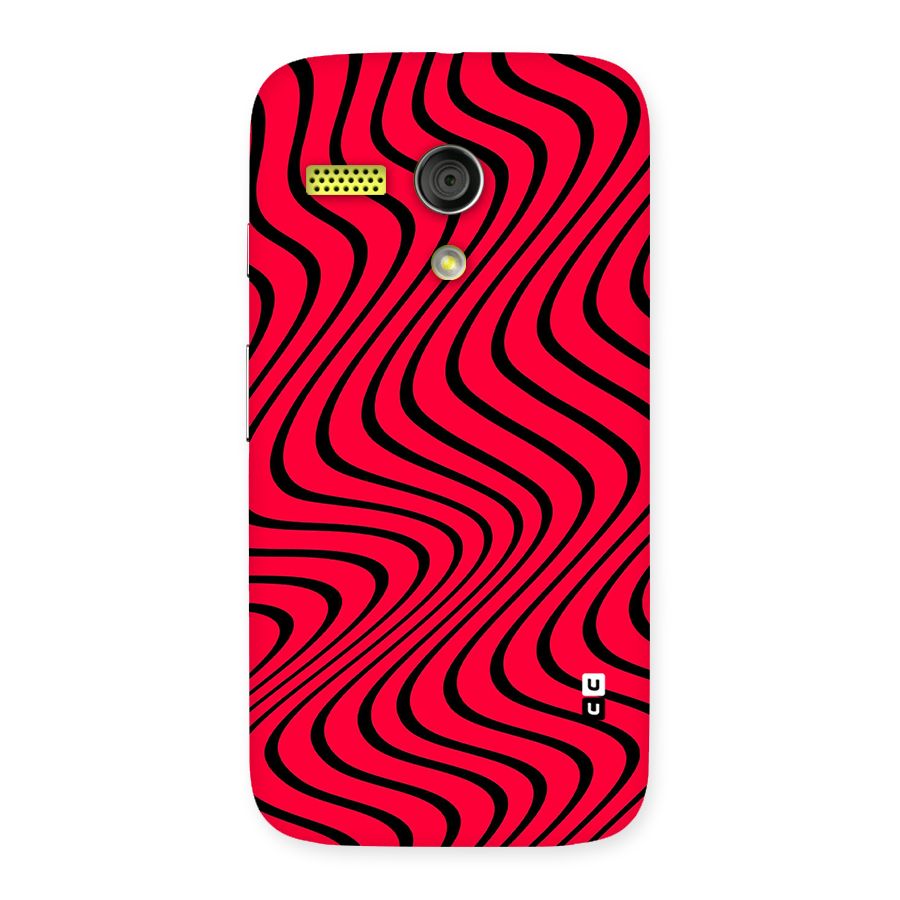 Waves Pattern Print Back Case for Moto G