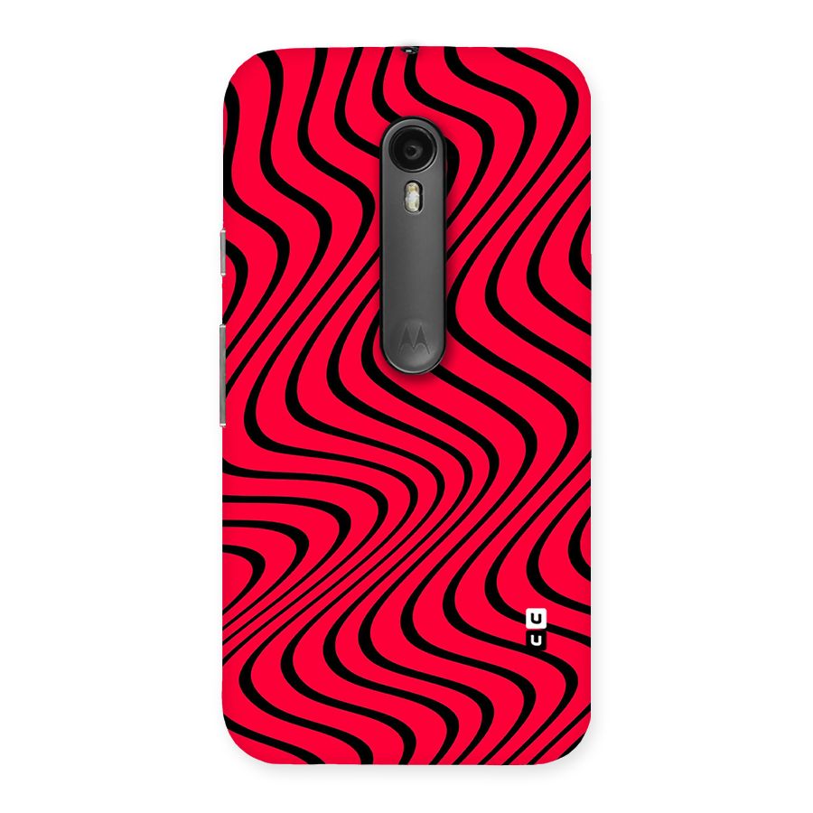 Waves Pattern Print Back Case for Moto G3