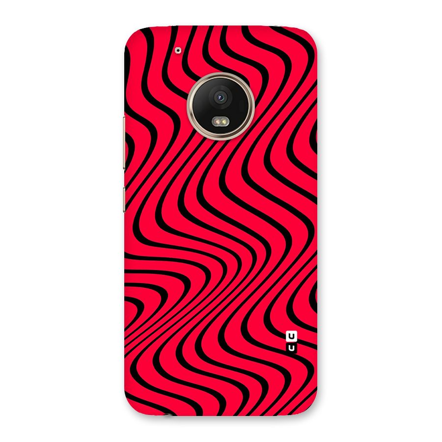 Waves Pattern Print Back Case for Moto G5 Plus