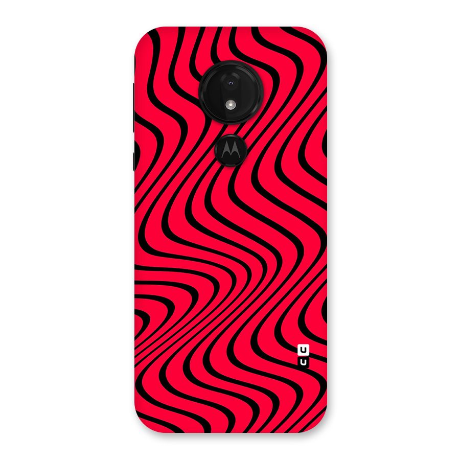 Waves Pattern Print Back Case for Moto G7 Power