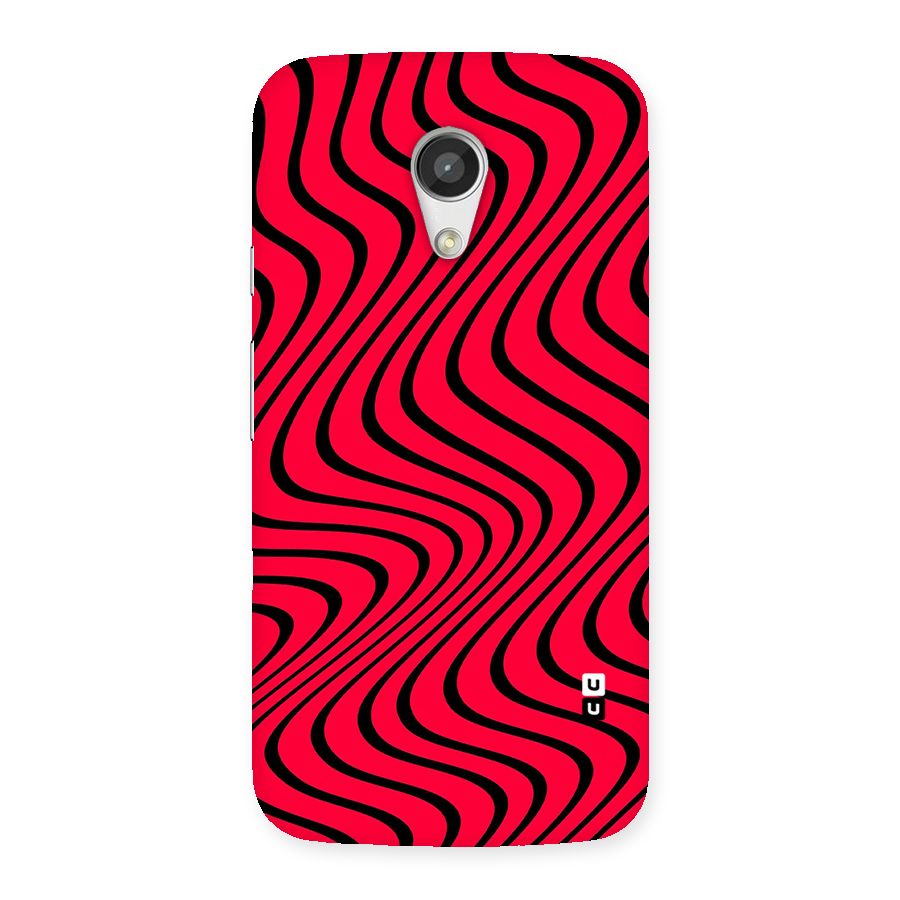 Waves Pattern Print Back Case for Moto G 2nd Gen