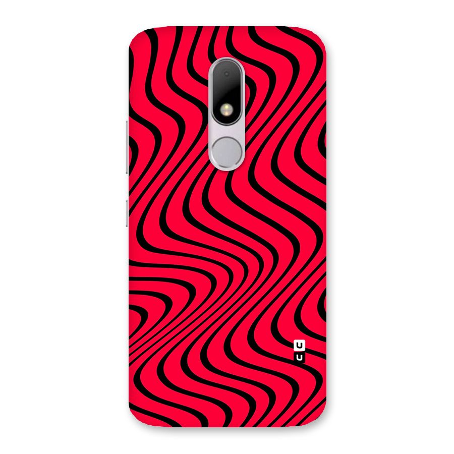 Waves Pattern Print Back Case for Moto M
