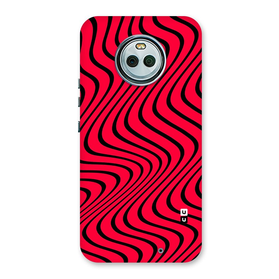 Waves Pattern Print Back Case for Moto X4