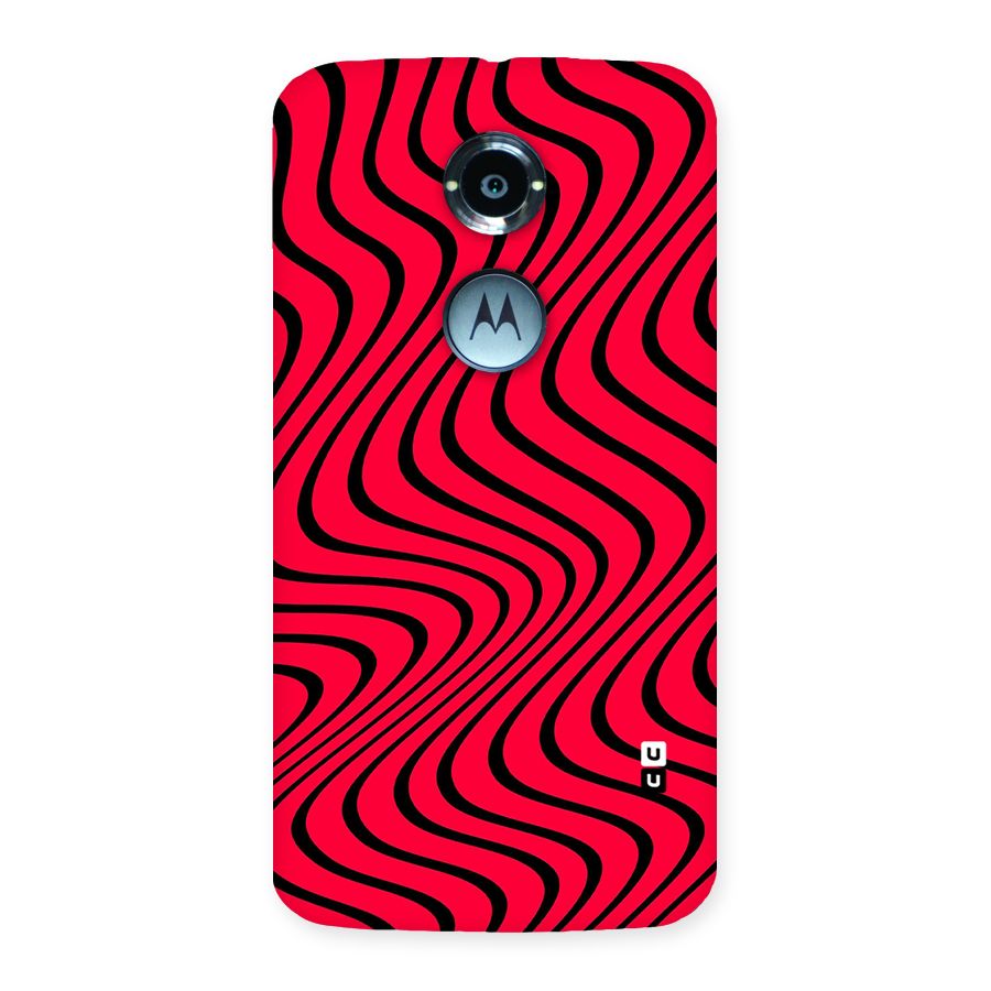 Waves Pattern Print Back Case for Moto X 2nd Gen