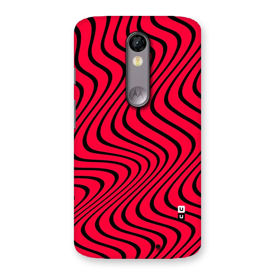 Waves Pattern Print Back Case for Moto X Force