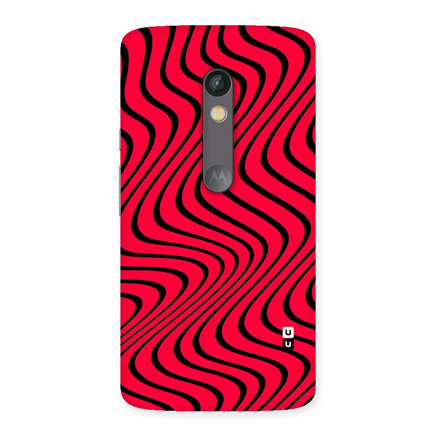 Waves Pattern Print Back Case for Moto X Play