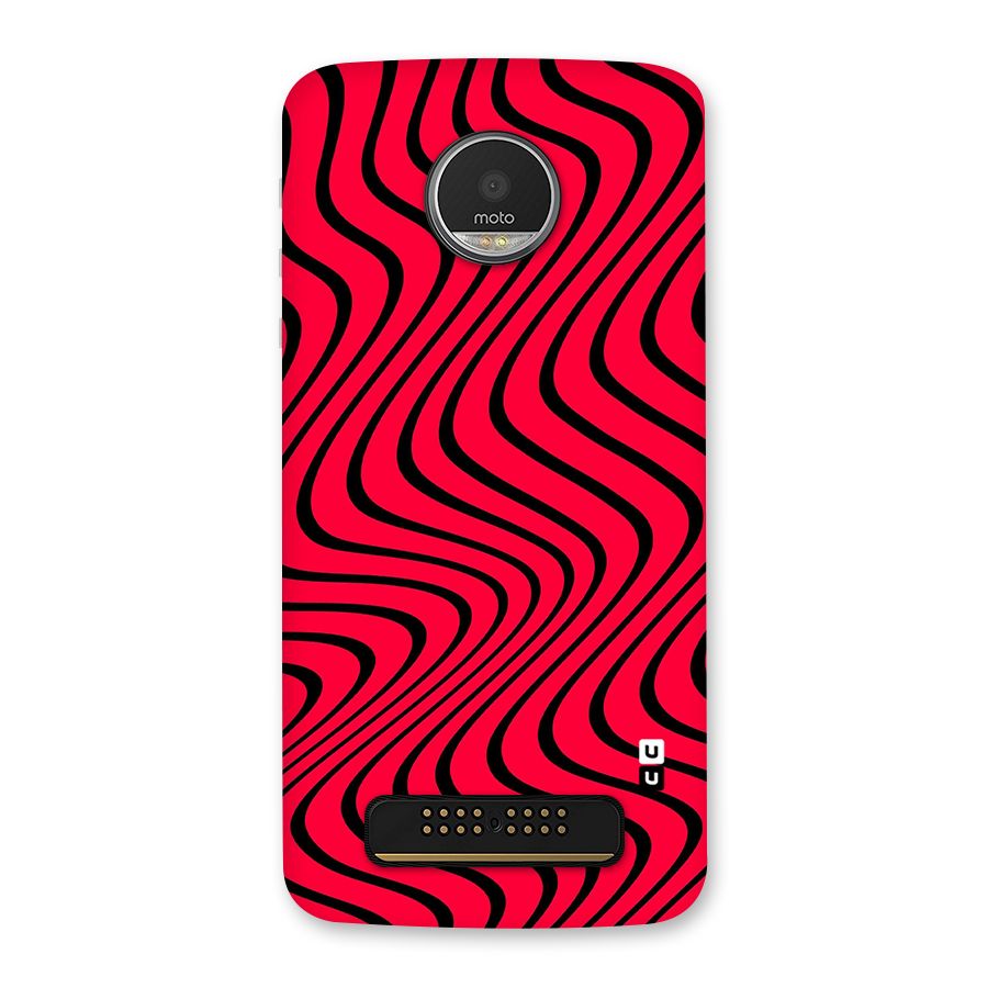 Waves Pattern Print Back Case for Moto Z Play