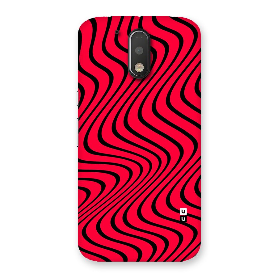Waves Pattern Print Back Case for Motorola Moto G4 Plus