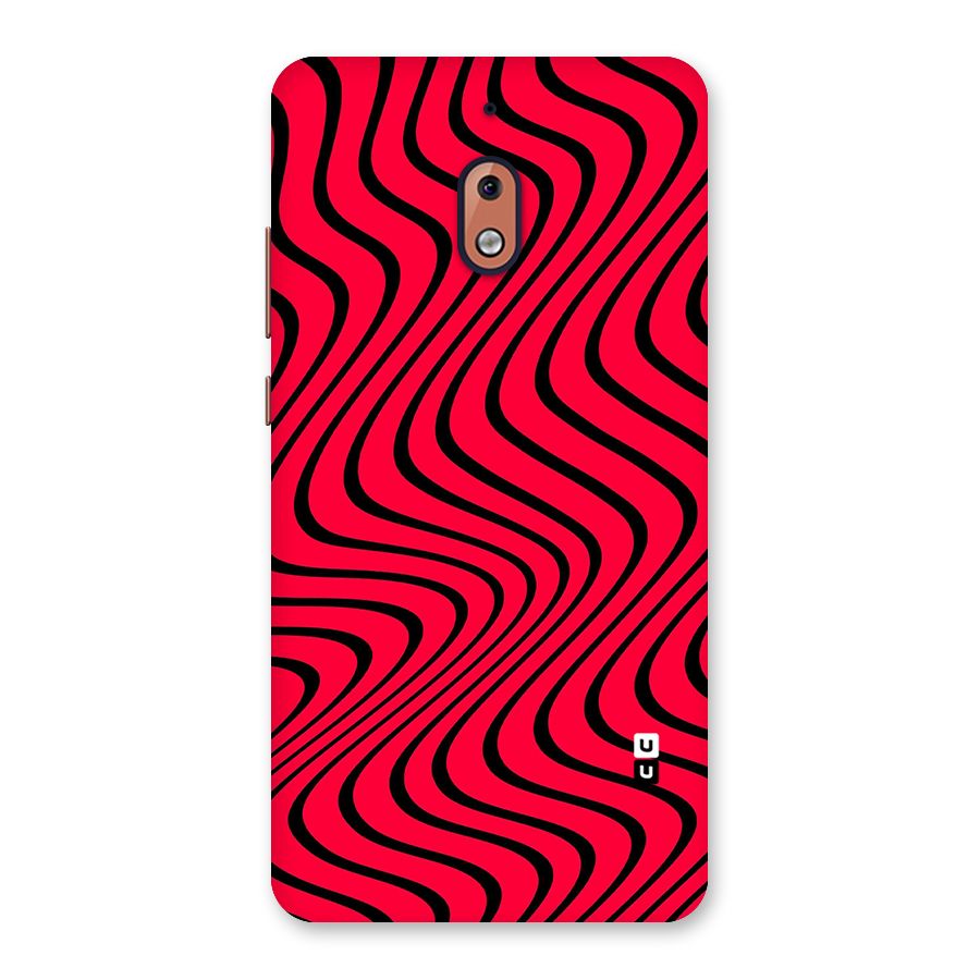 Waves Pattern Print Back Case for Nokia 2.1
