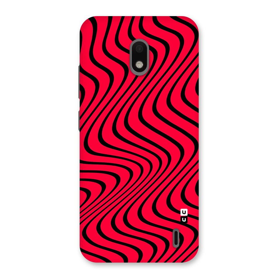 Waves Pattern Print Back Case for Nokia 2.2