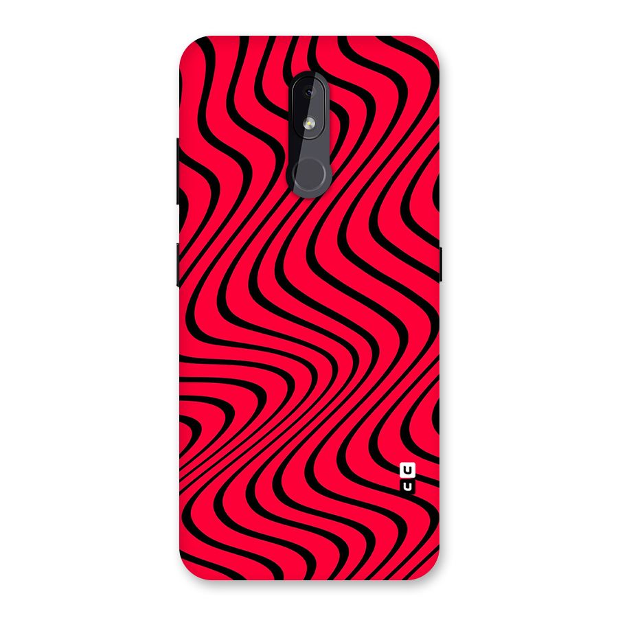 Waves Pattern Print Back Case for Nokia 3.2