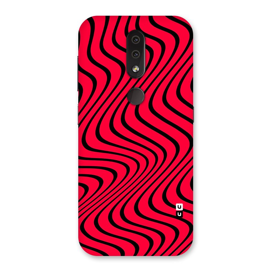 Waves Pattern Print Back Case for Nokia 4.2