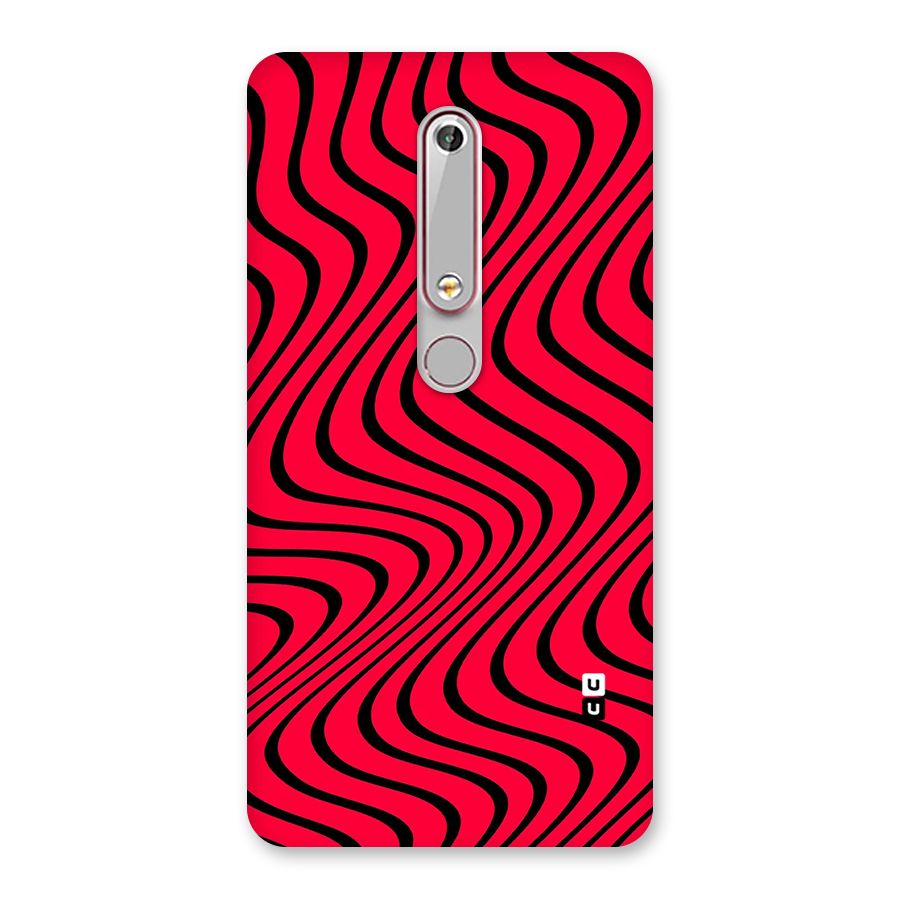 Waves Pattern Print Back Case for Nokia 6.1