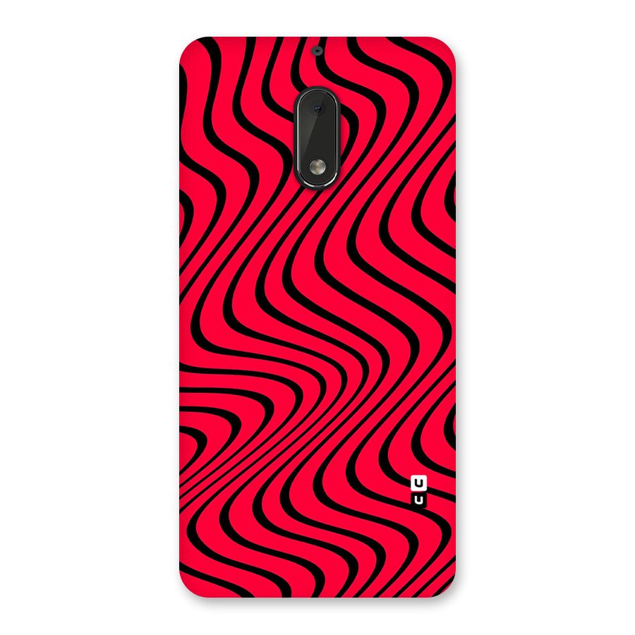 Waves Pattern Print Back Case for Nokia 6