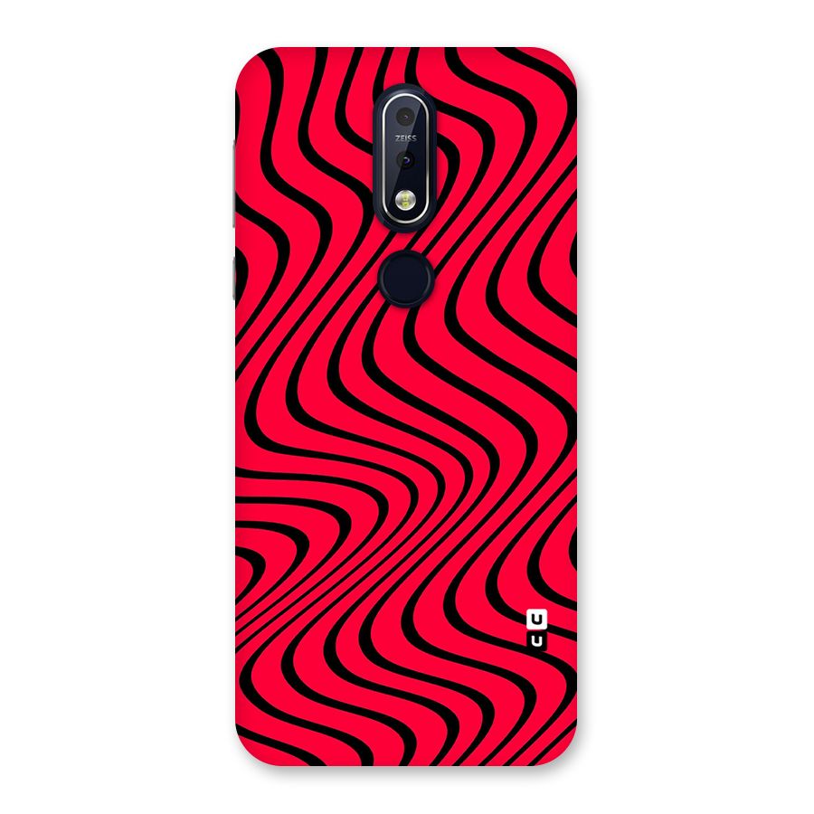 Waves Pattern Print Back Case for Nokia 7.1