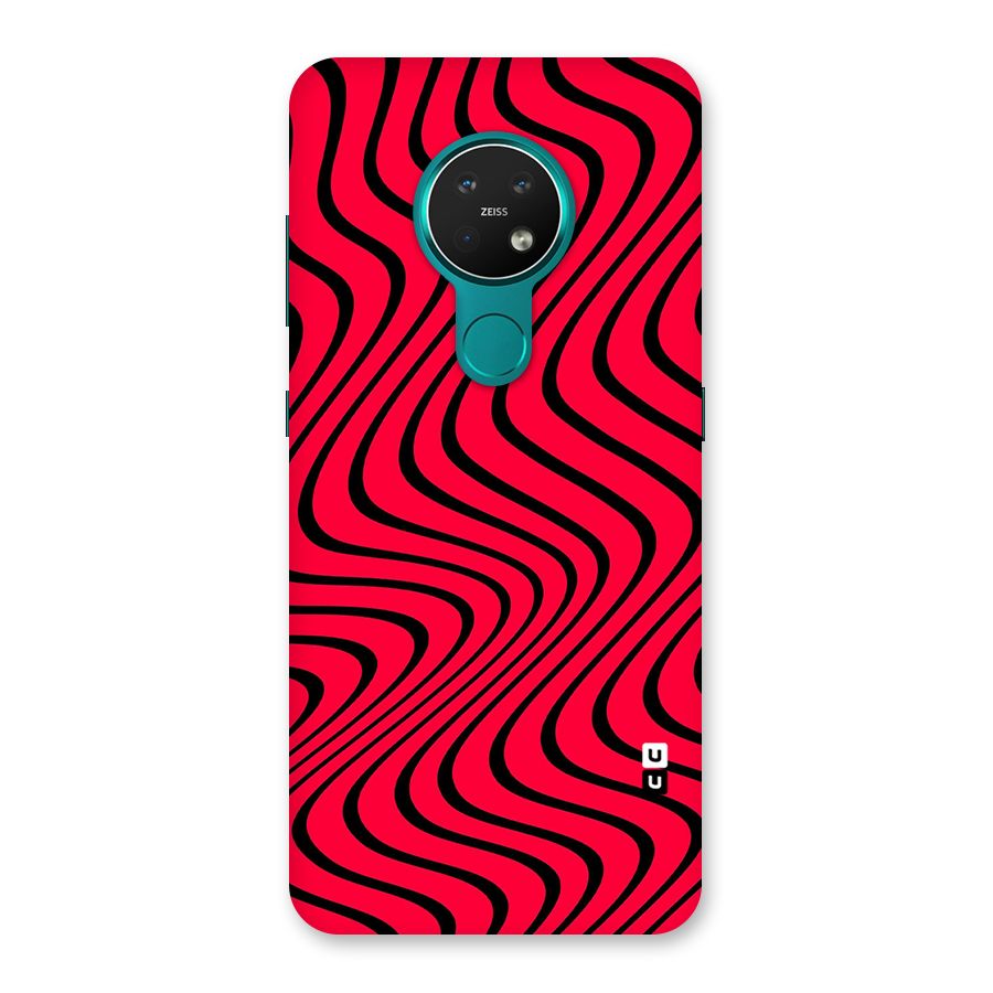Waves Pattern Print Back Case for Nokia 7.2