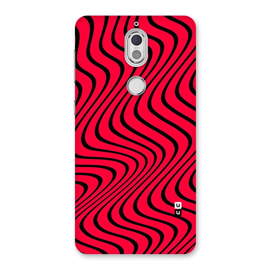 Waves Pattern Print Back Case for Nokia 7
