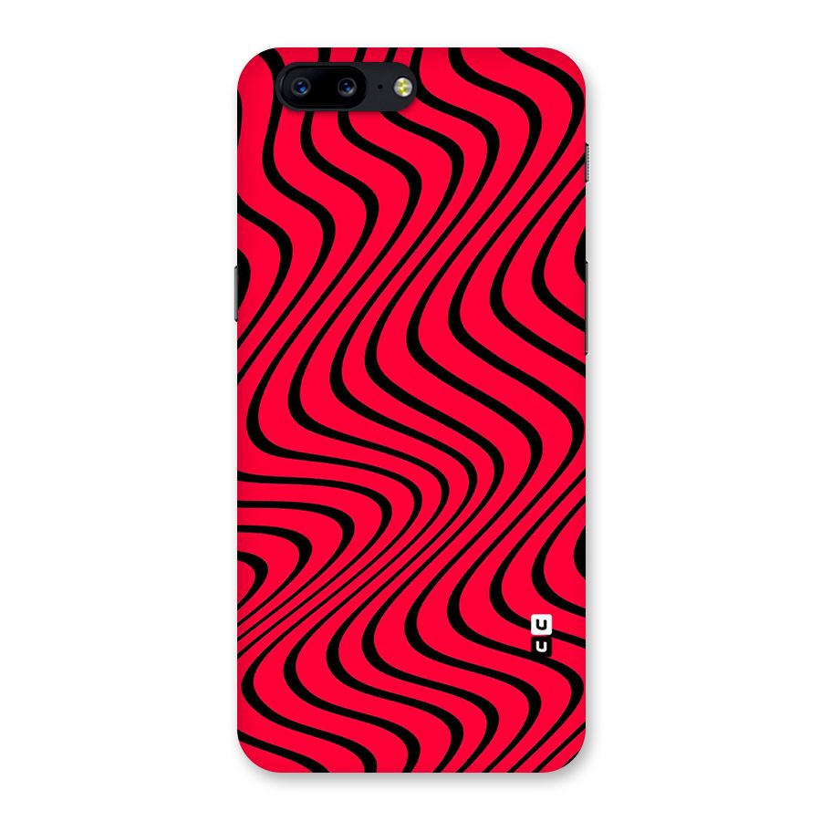Waves Pattern Print Back Case for OnePlus 5