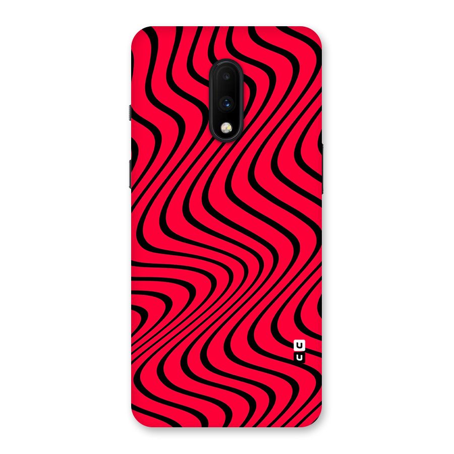 Waves Pattern Print Back Case for OnePlus 7